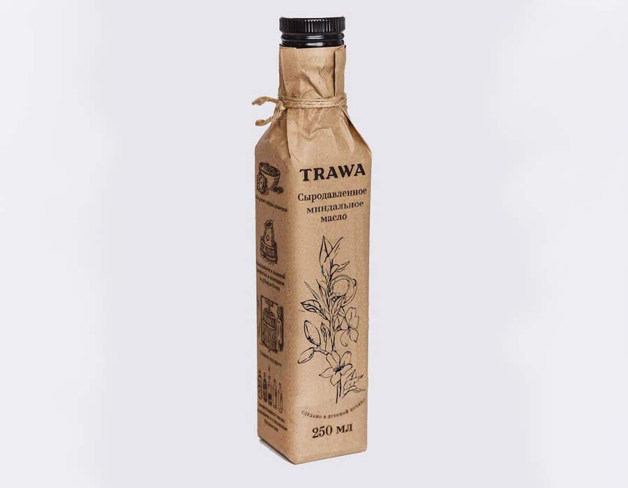 Миндальное масло свежедавленное, Trawa (100мл)