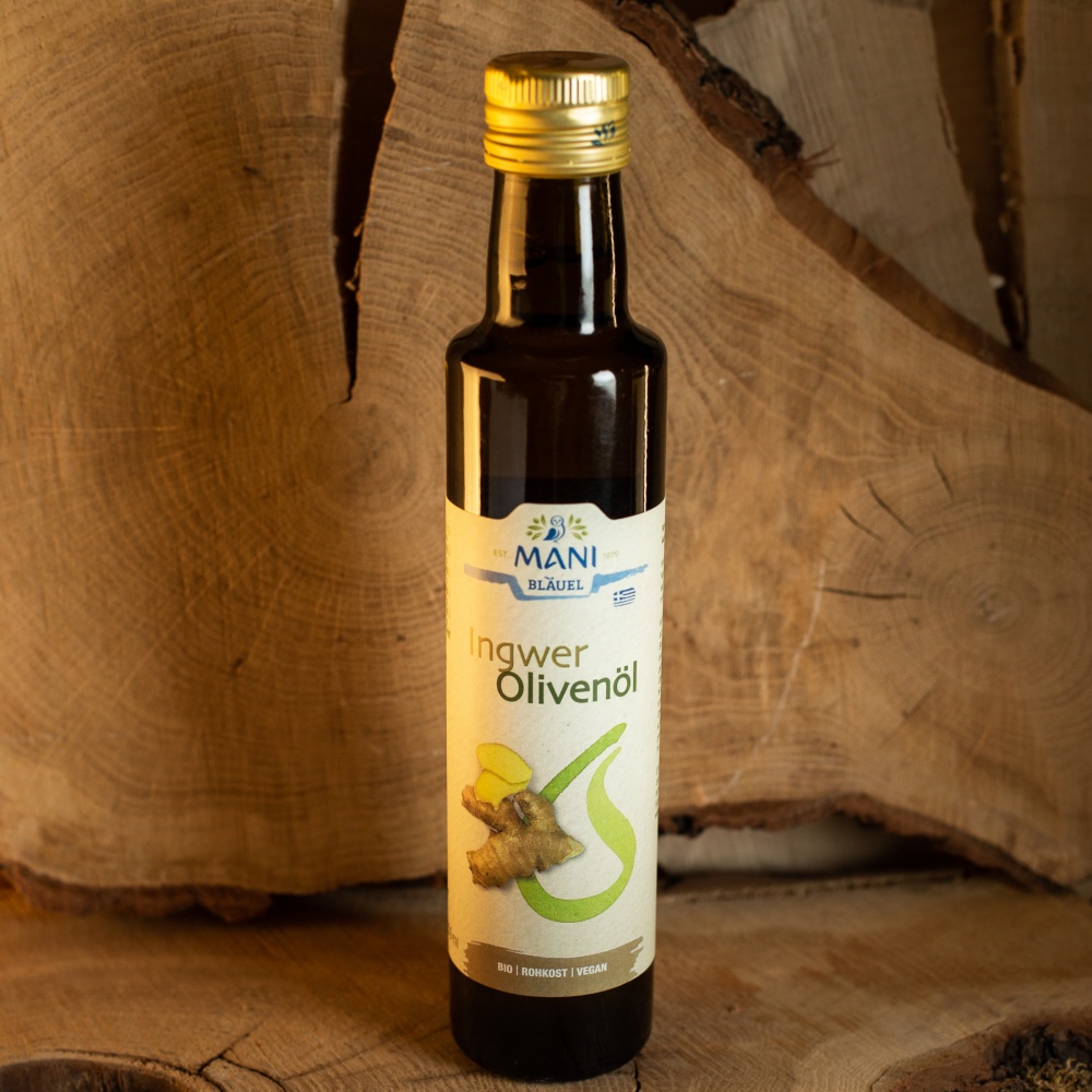 Оливковое масло с имбирем БИО, MANI BLAUEL