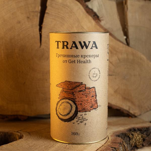 Крекеры гречишно-льняные с кокосовой стружкой, Trawa