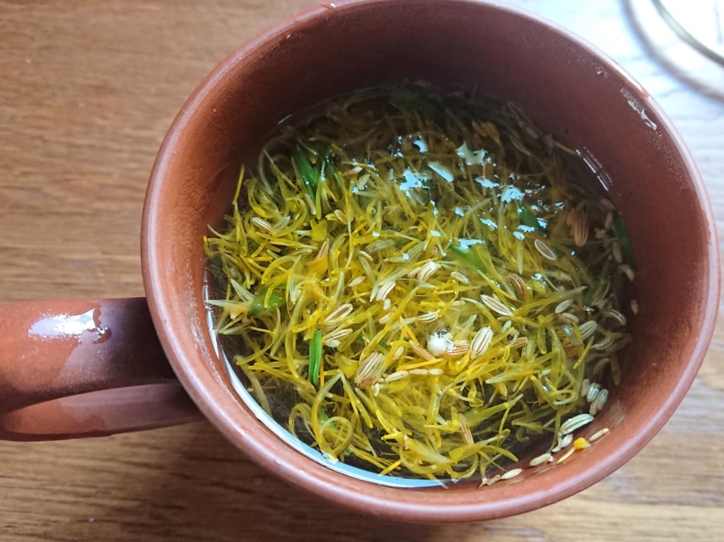 Чай из цветков одуванчика